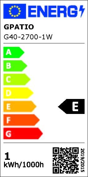 GPATIO Lichterkette Outdoor Außen LED Strom, 30M Lichterketten mit 52 Bulbs