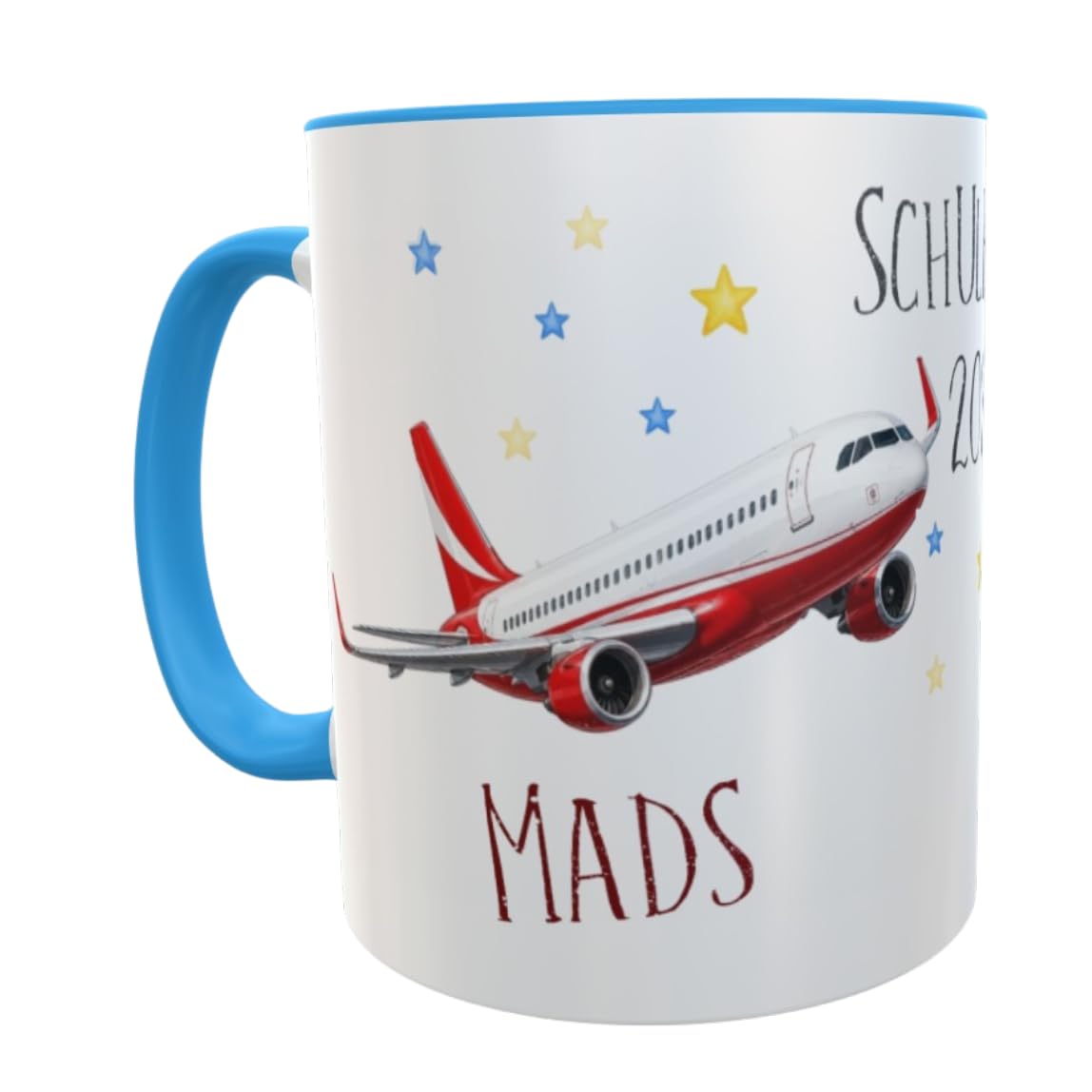 Namenstasse Personalisierte Einschulung Tasse Schulkind 2026 Polizei Motiv mit Wunschname 330ml Keramik spülmaschinenfest Geschenk Schultüte (Feuerwehr)
