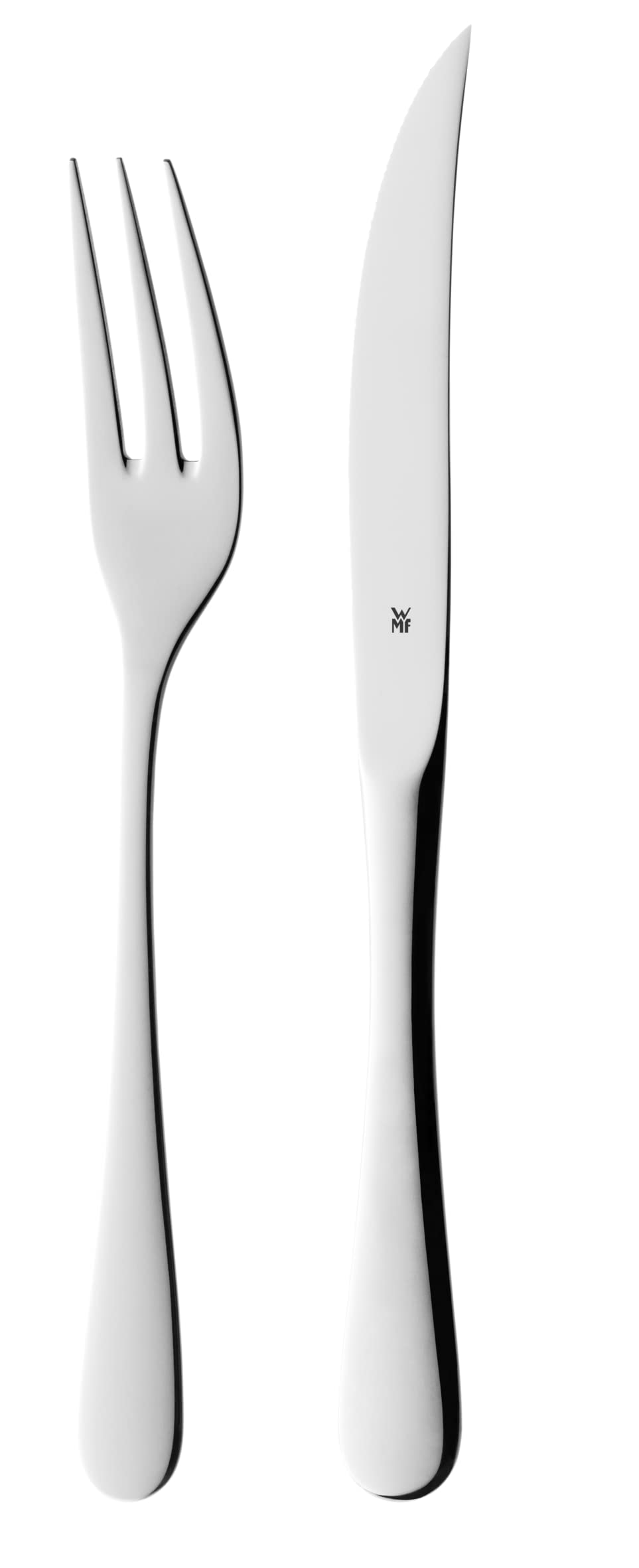 WMF Trend Mühlenset 2tlg, Salz- und Pfeffermühle unbefüllt, Glasbehälter, Keramikmahlwerk, Mühle für Salz und Pfeffer, Gewürze, spülmaschinengeeignet, grau
