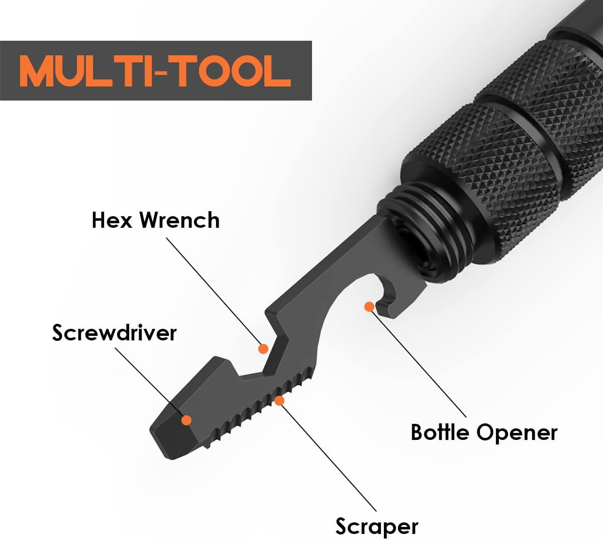 BIIB Geschenke für Männer, Multitool Pen mit LED für Feuerwehr Geschenk
