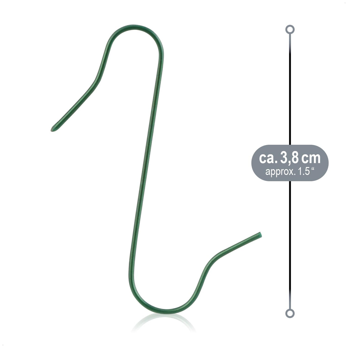 com-four® 300x Haken für Weihnachtsbaumschmuck, Schnellaufhänger