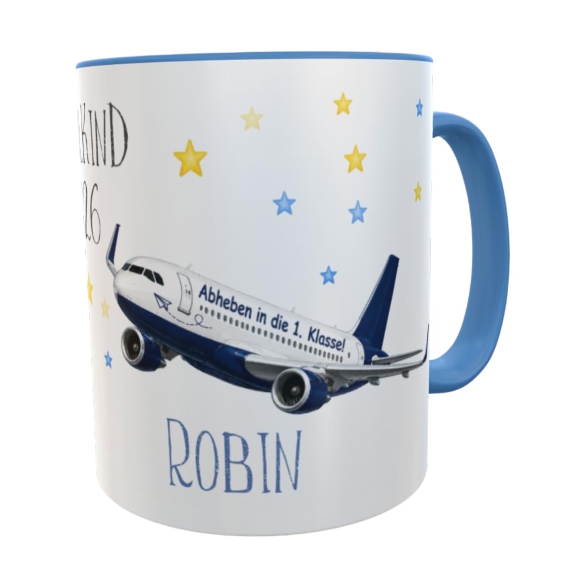 Namenstasse Personalisierte Einschulung Tasse Schulkind 2026 Polizei Motiv mit Wunschname 330ml Keramik spülmaschinenfest Geschenk Schultüte (Feuerwehr)