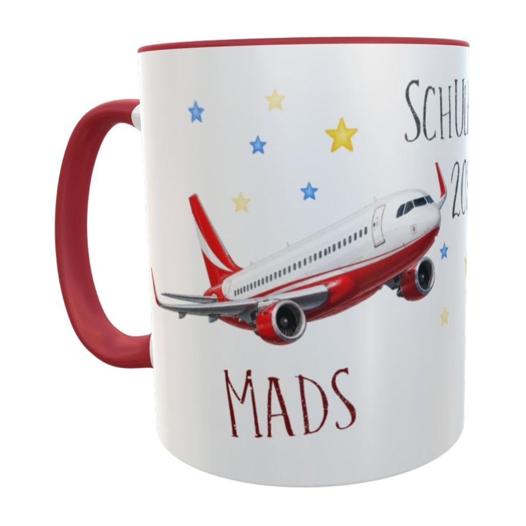 Namenstasse Personalisierte Einschulung Tasse Schulkind 2026 Polizei Motiv mit Wunschname 330ml Keramik spülmaschinenfest Geschenk Schultüte (Feuerwehr)