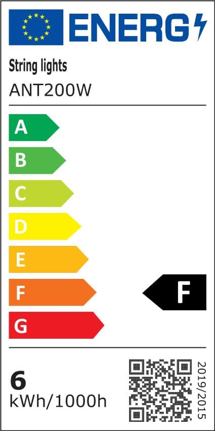 Ollny Lichternetz Außen 3x2m, 200 LED Warmweiß mit 8 Modi, Timer, IP67