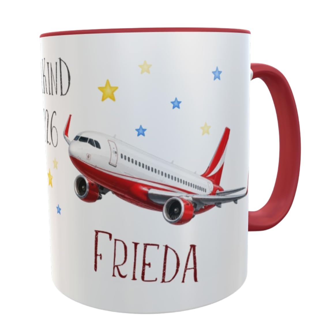 Namenstasse Personalisierte Einschulung Tasse Schulkind 2026 Polizei Motiv mit Wunschname 330ml Keramik spülmaschinenfest Geschenk Schultüte (Feuerwehr)