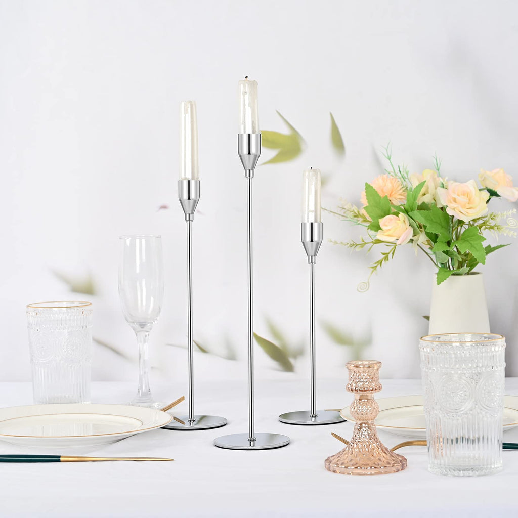 Pesonlook Set mit 24 Kerzenhaltern, Goldfarben, Konisch