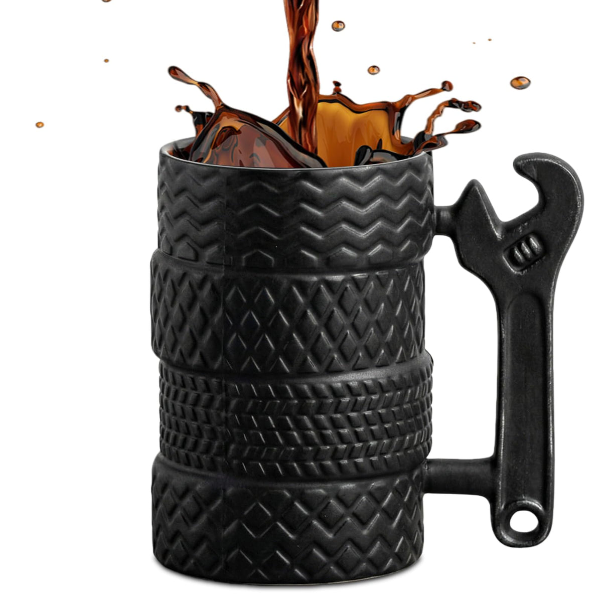 ZONSUSE Feuerlöscher Tasse Personalisiert,Becher in Form Eines Feuerlöschers,Kaffeebecher Porzellan,Lustige Geschenke für Männer Frauen Firemen Liebhaber Freunde Kollegen Kinder Geburtstage (Rot)