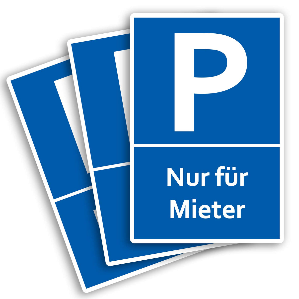STROBO 3x PVC-Schilder "Feuerwehrzufahrt freihalten" 30 x 20 cm mit UV-Schutz