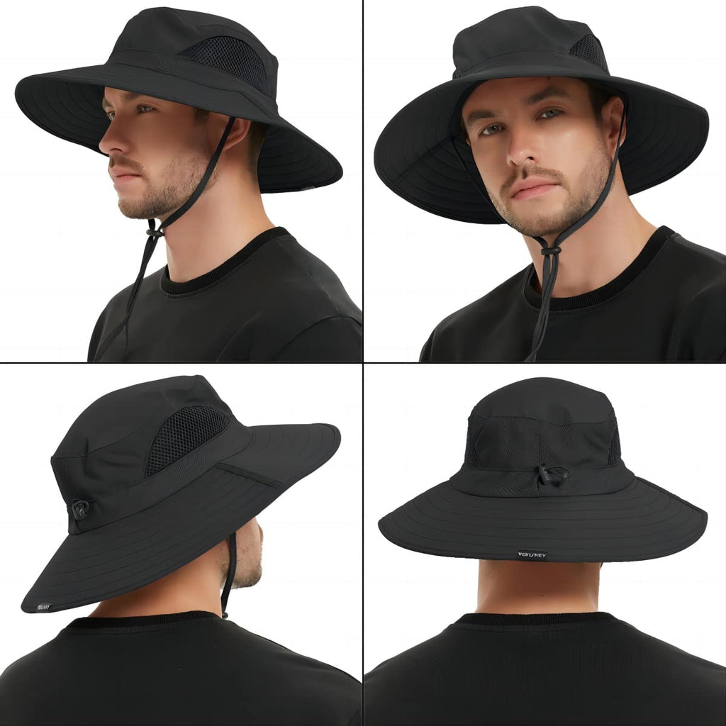 EINSKEY Breitkrempe Sonnenhut, wasserdichter Buschhut für Damen und Herren