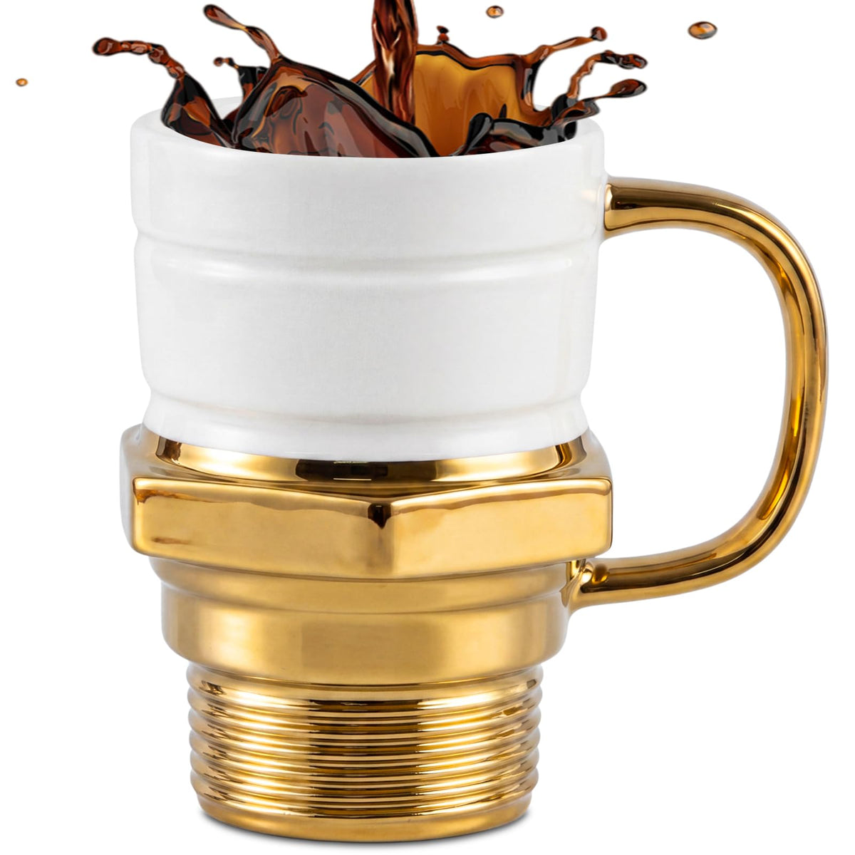 ZONSUSE Feuerlöscher Tasse Personalisiert,Becher in Form Eines Feuerlöschers,Kaffeebecher Porzellan,Lustige Geschenke für Männer Frauen Firemen Liebhaber Freunde Kollegen Kinder Geburtstage (Rot)