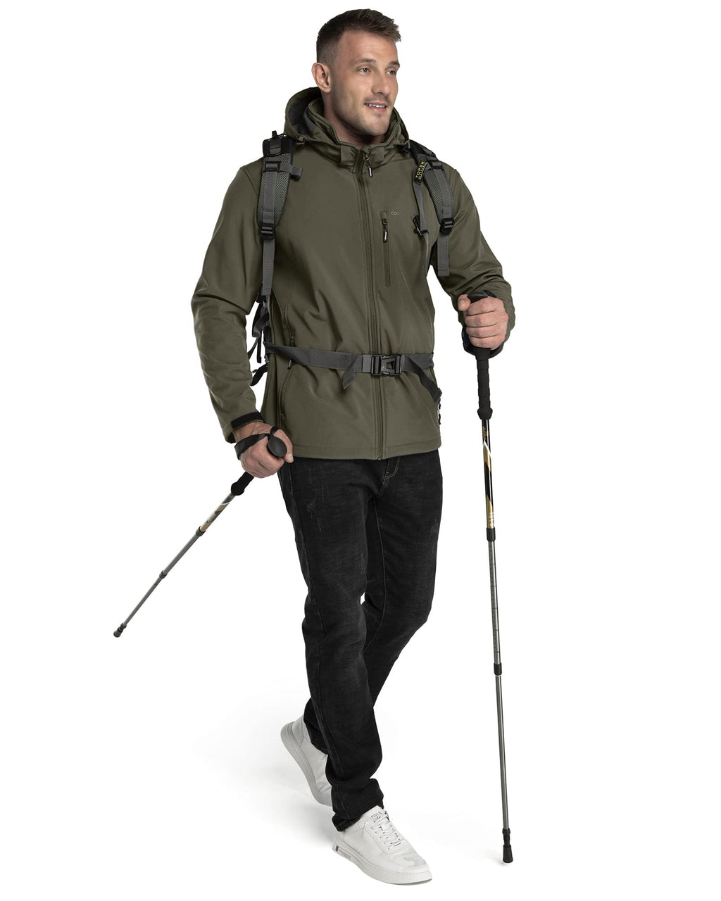 33,000ft Softshelljacke für Herren Wasserdicht Outdoor Jacke Übergangsjacke