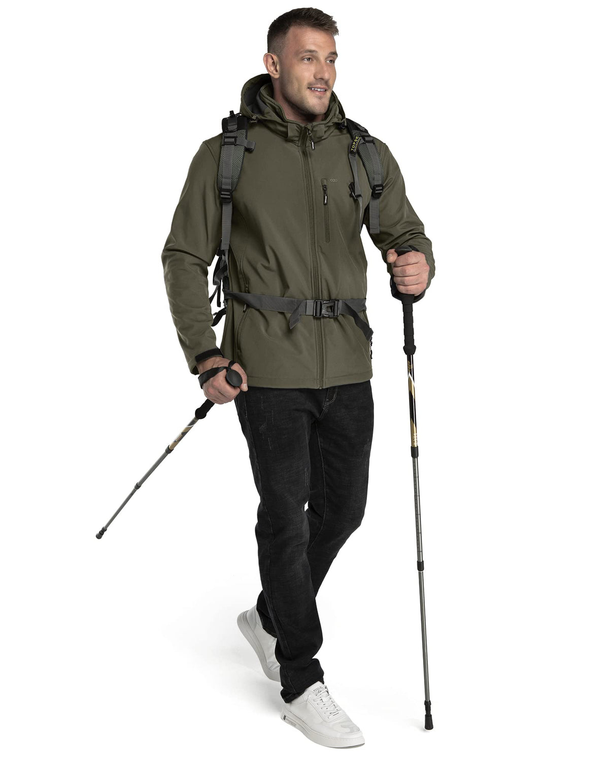 33,000ft Softshelljacke für Herren Wasserdicht Outdoor Jacke Übergangsjacke