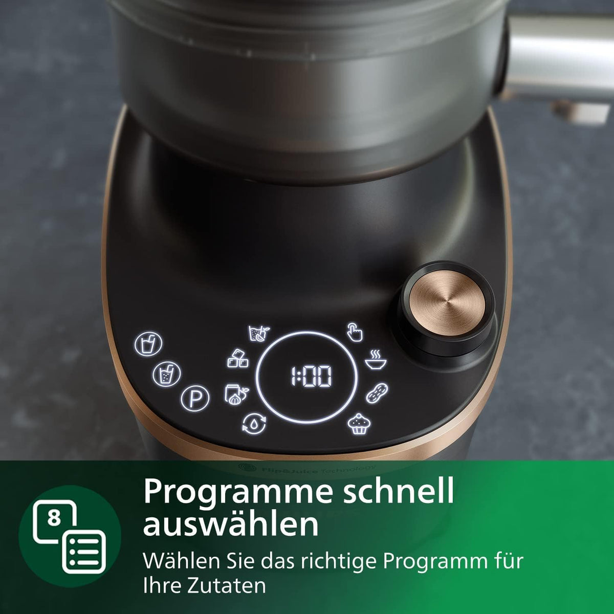 Philip Standmixer 7000 Serie, Edelstahl, 1.500 W