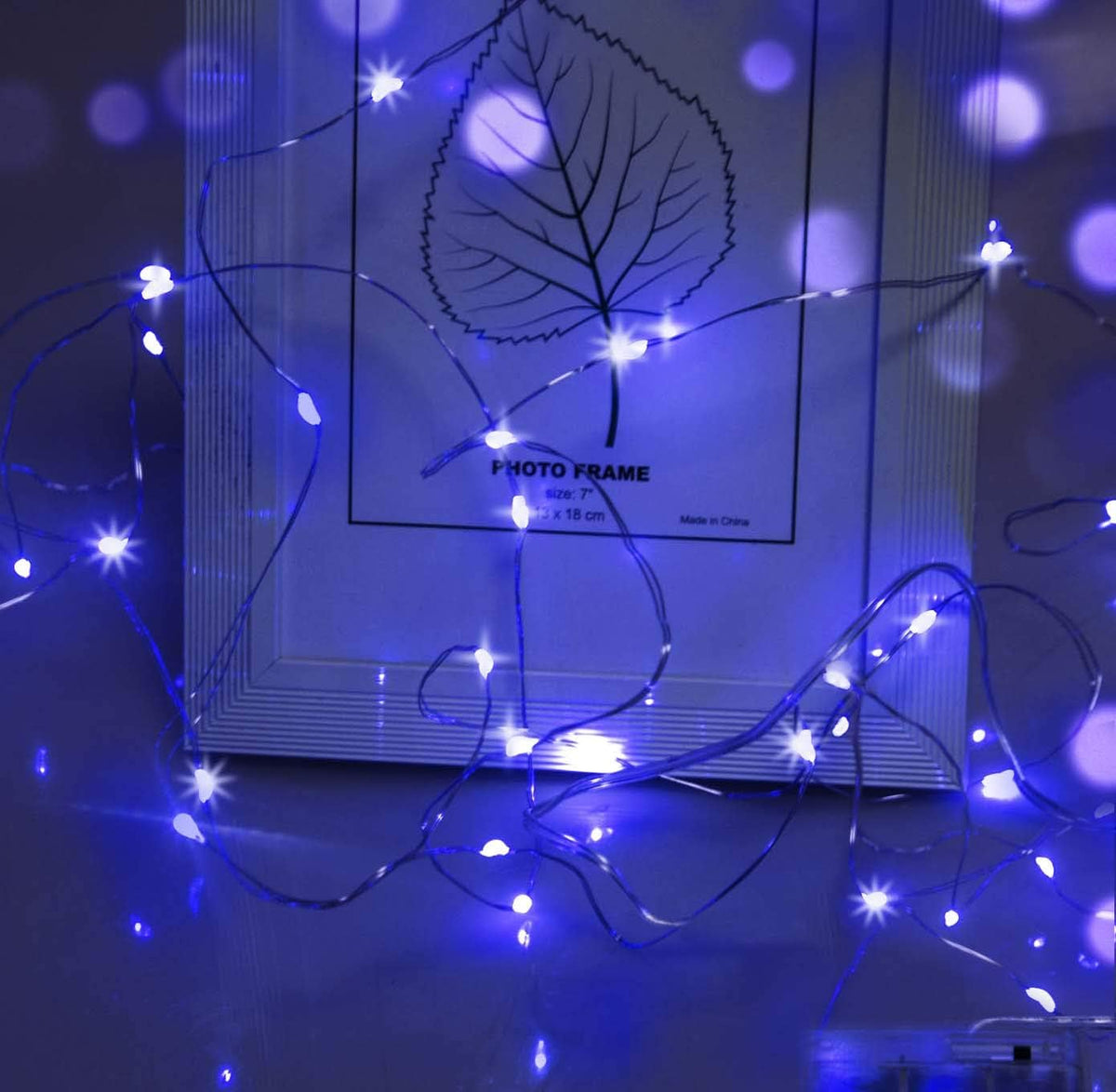 cshare Halloween Deko Lichterkette, Herbst lichterkette, 16.4ft/5m 50LEDs Orange Fall Fairy Lichter,Halloween Dekorationen String IP65 wasserdicht Zelt Lichter für kürbis Dach Fenster Party(Orange)