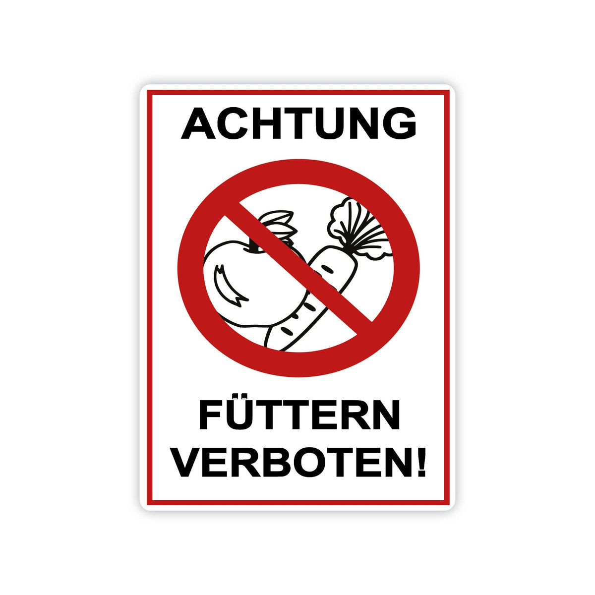 STROBO XXL PVC-Schild "Feuerwehrzufahrt" 40 x 30 cm mit UV-Schutz