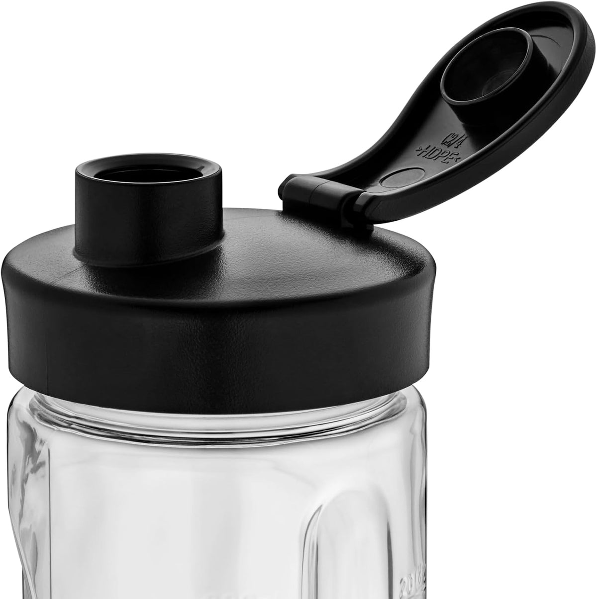 WMF Kult X Mix & Go – Smoothie Maker & Mixer, kompakter Standmixer 300 W mit 0,6 L Tritan-Flasche, 4 Edelstahlklingen, Sicherheitsabschaltung, Shake Mixer aus Cromargan Edelstahl, Deep Black