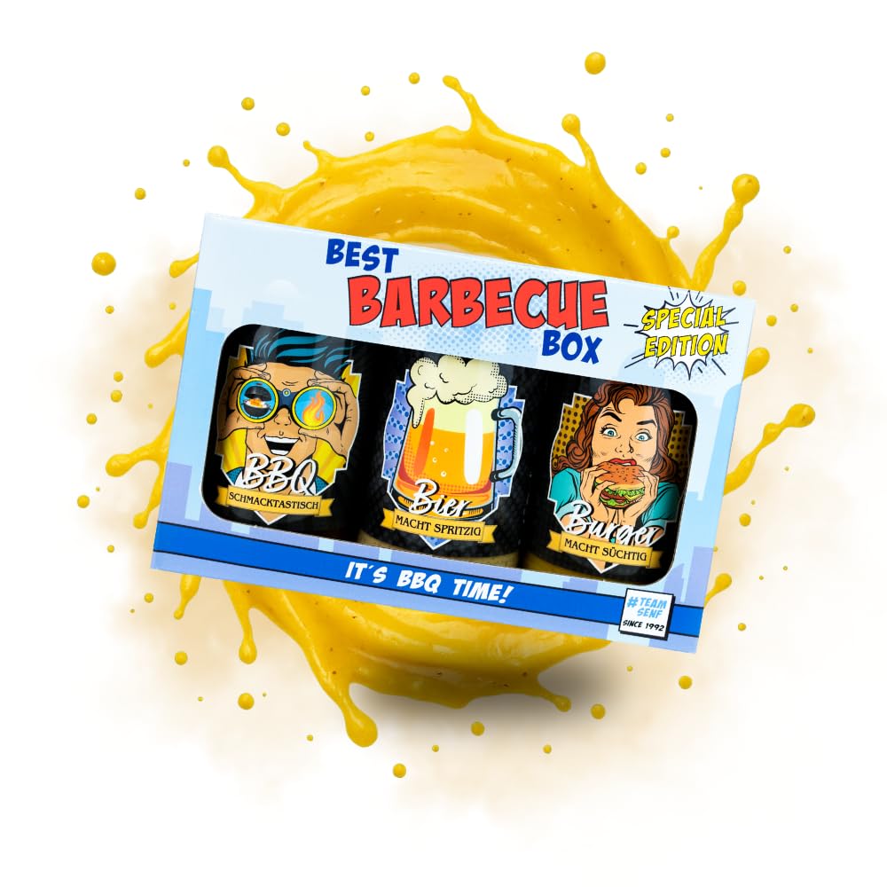 Altenburger Original Bierkiste - drei mit Bier verfeinerte Senfsorten als Geschenk-Set (3-teilig), Geschenkbox für Männer und Frauen