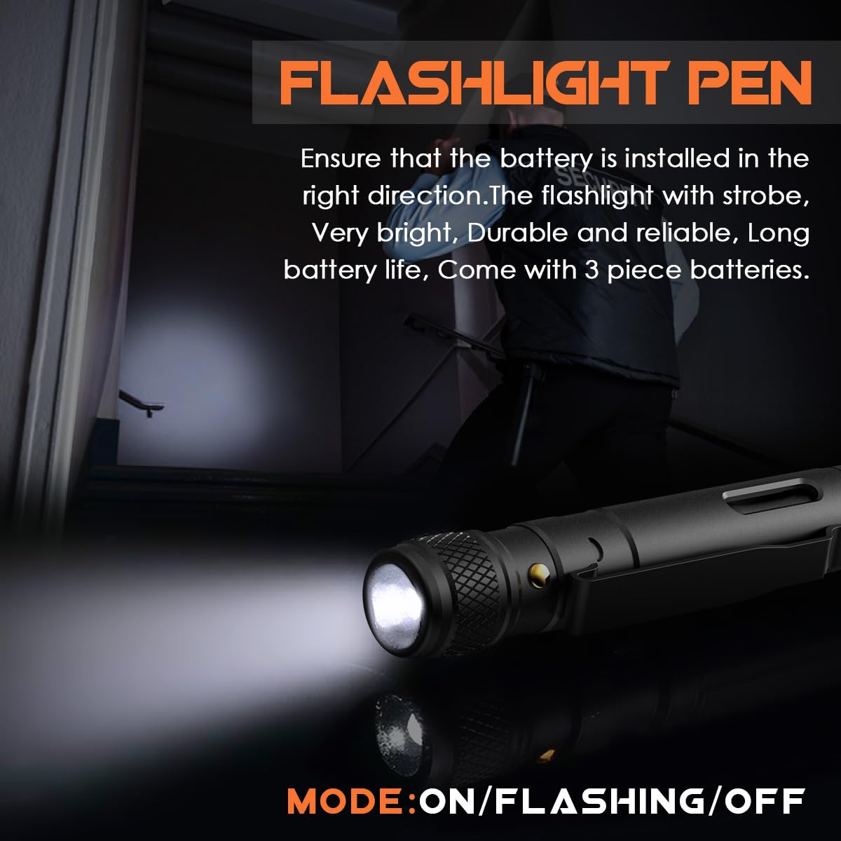 BIIB Geschenke für Männer, Multitool Pen mit LED für Feuerwehr Geschenk