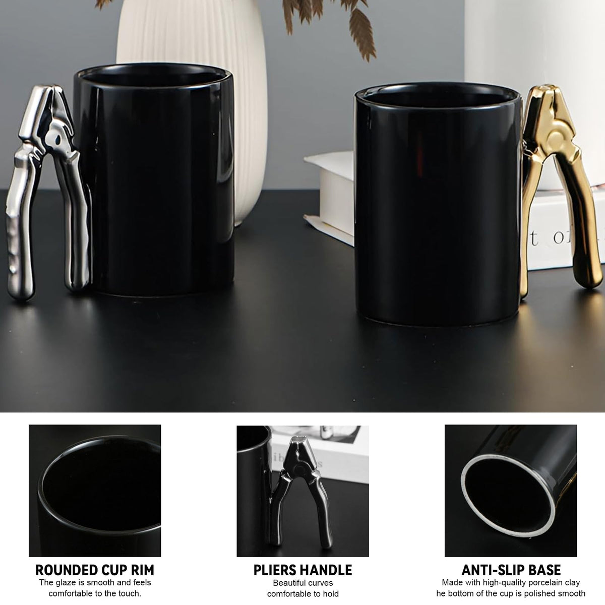 ZONSUSE Feuerlöscher Tasse Personalisiert,Becher in Form Eines Feuerlöschers,Kaffeebecher Porzellan,Lustige Geschenke für Männer Frauen Firemen Liebhaber Freunde Kollegen Kinder Geburtstage (Rot)