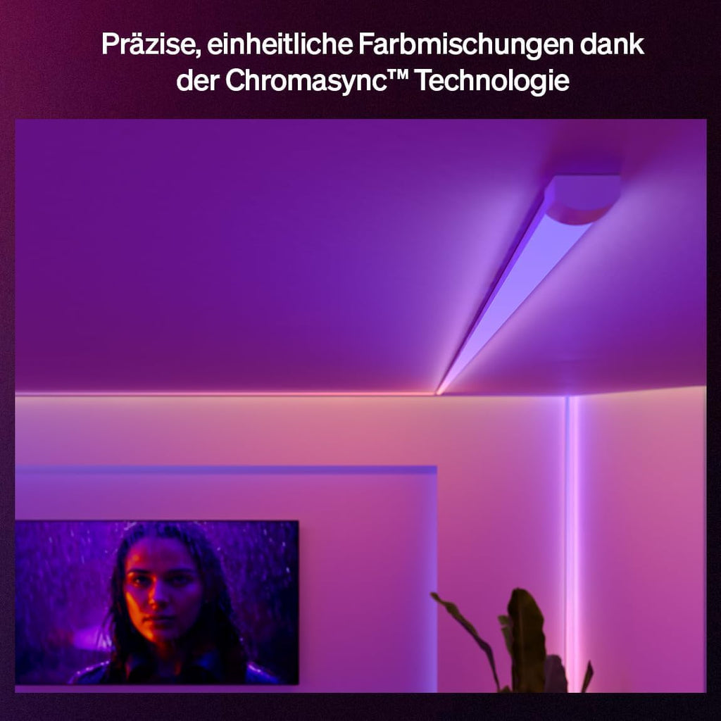 Philips Hue OmniGlow Mikro LED-Lightstrip, Ambientebeleuchtung, 3m