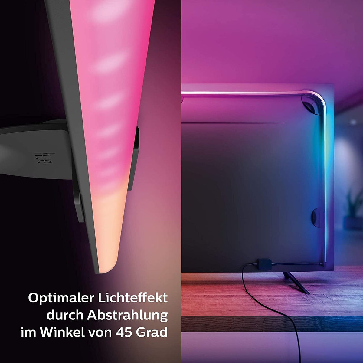 Philips Hue Gradient Lightstrip, Heimkino LED Streifen, 55 Zoll