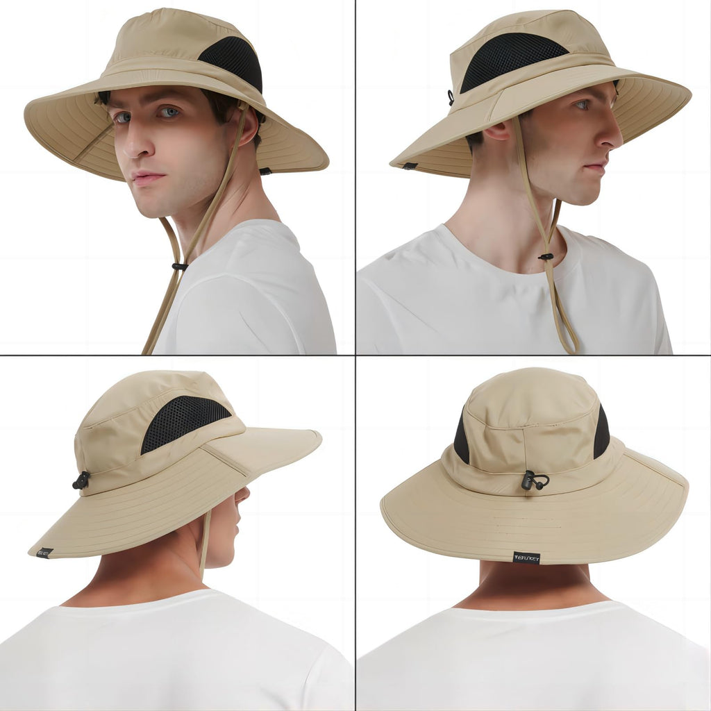 EINSKEY Breitkrempe Sonnenhut, wasserdichter Buschhut für Damen und Herren