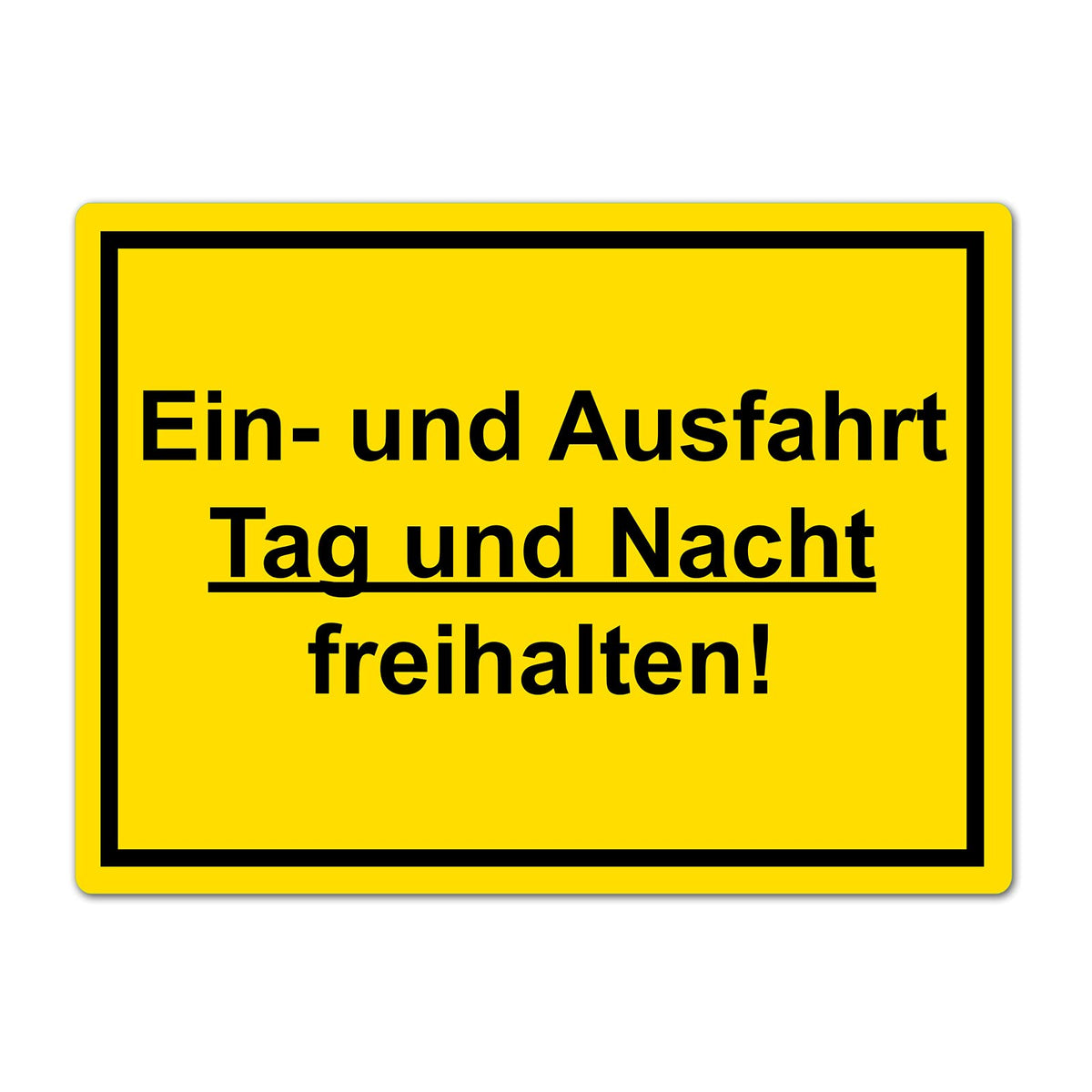 STROBO XXL PVC-Schild "Feuerwehrzufahrt" 40 x 30 cm mit UV-Schutz