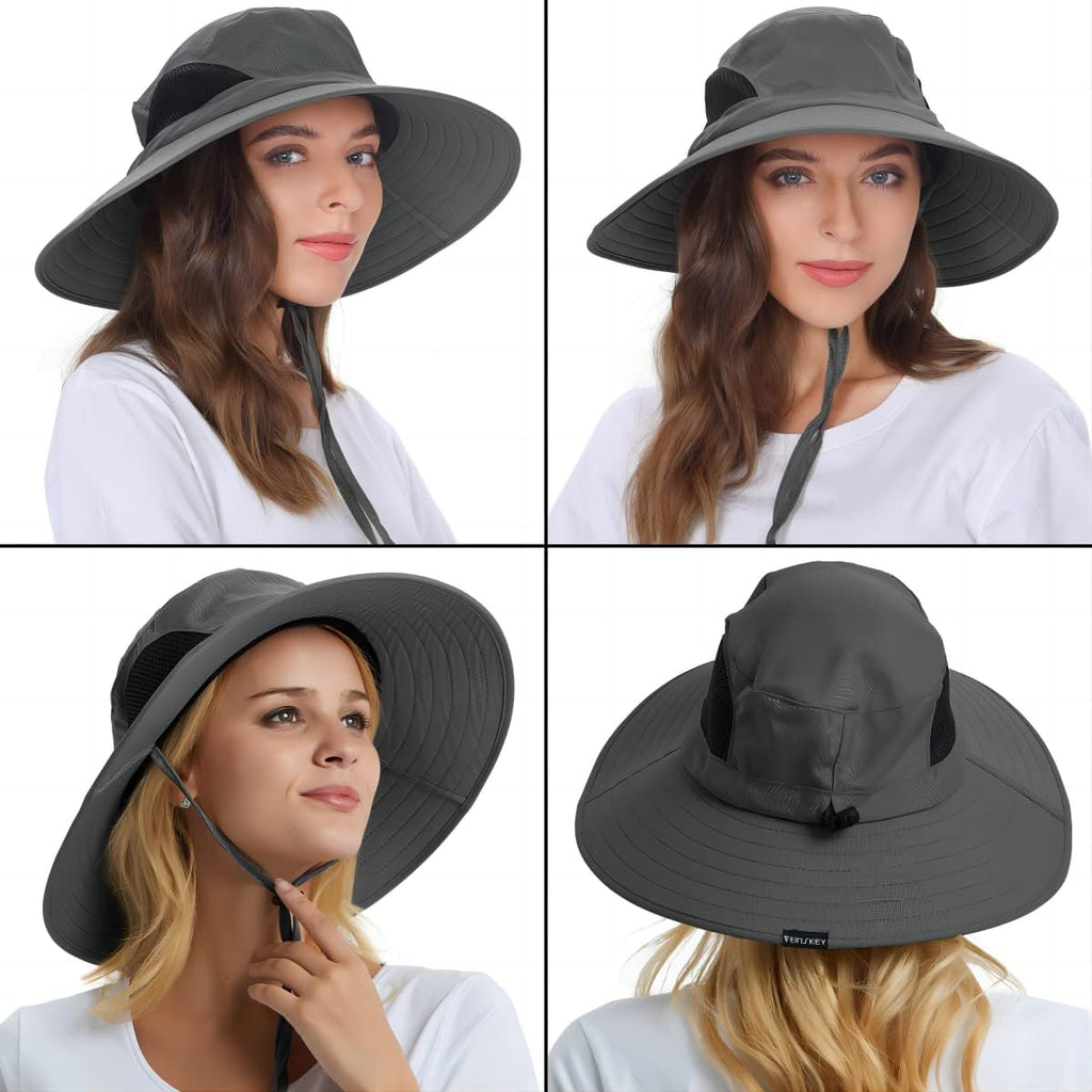 EINSKEY Breitkrempe Sonnenhut, wasserdichter Buschhut für Damen und Herren
