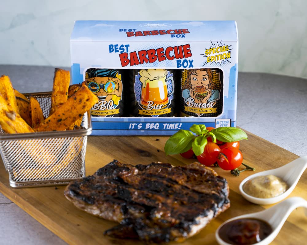 Altenburger Original Bierkiste - drei mit Bier verfeinerte Senfsorten als Geschenk-Set (3-teilig), Geschenkbox für Männer und Frauen