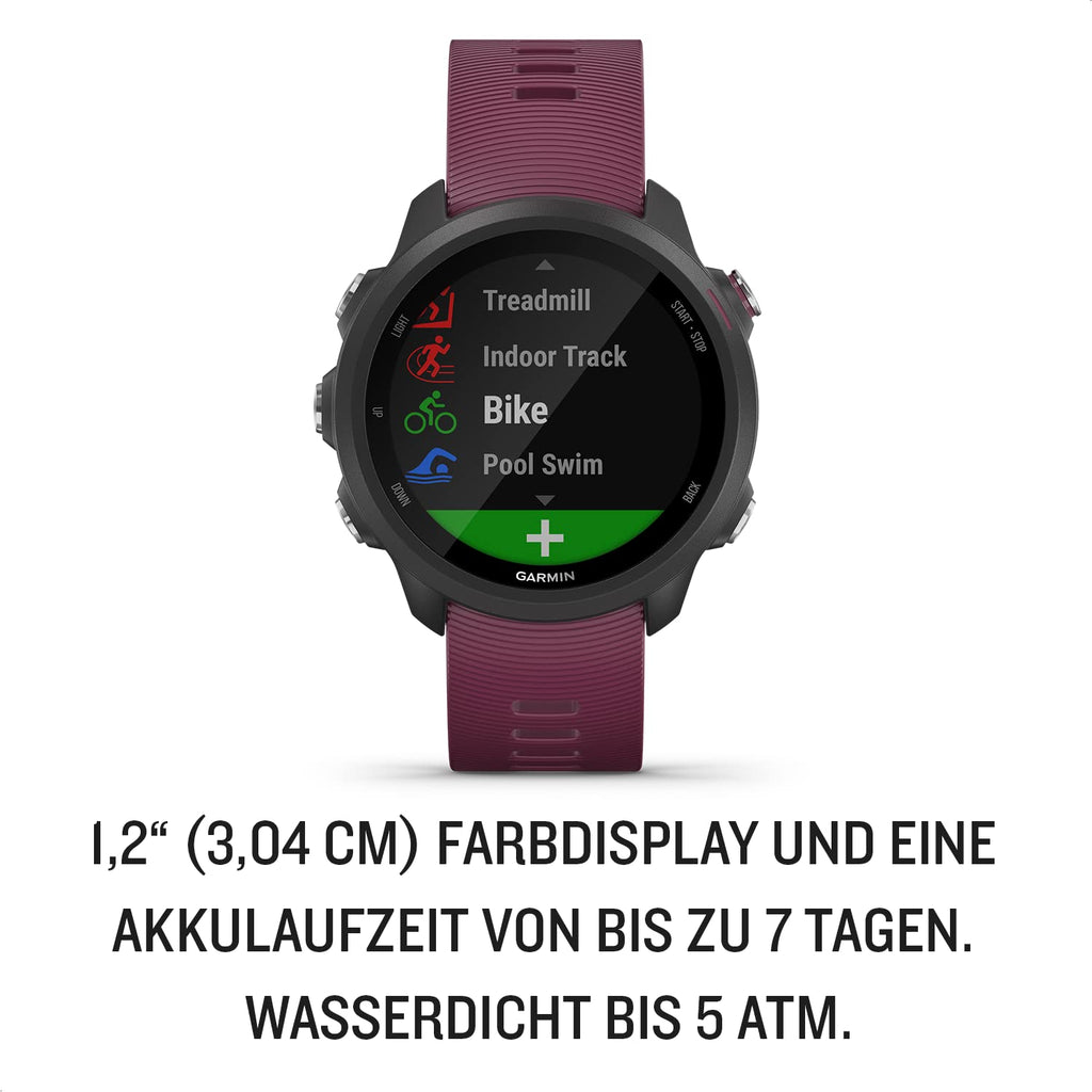 Garmin Forerunner 245 – GPS-Laufuhr mit individuellen Trainingsplänen, speziellen Lauffunktionen und detaillierter Trainingsanalyse. 1,2" (3 cm) Farbdisplay (Generalüberholt)