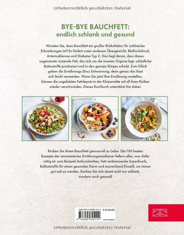 Die Ernährungs-Docs – Unsere 100 besten Anti-Bauchfett-Rezepte: Tag für Tag gesund genießen – für mehr Wohlbefinden und eine schlanke Körpermitte | SPIEGEL Bestseller Platz 1