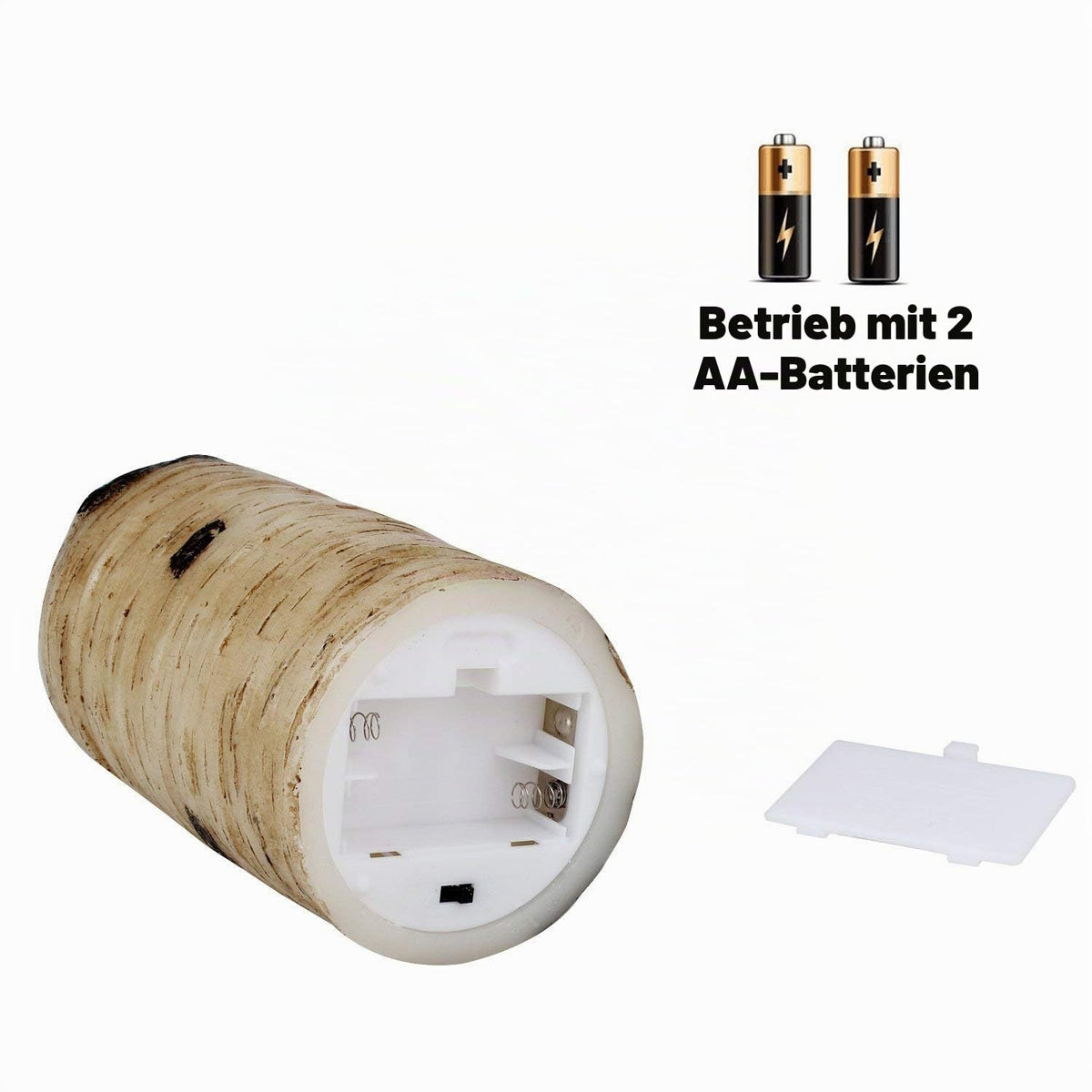 2PACK Wasserdichte Outdoor Flammenlose LED Kerzen Fernbedienung Timer