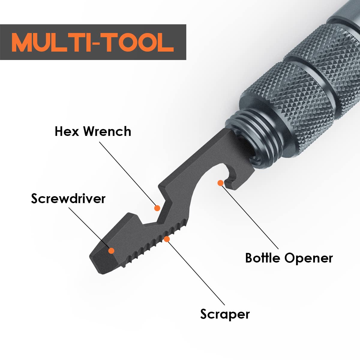 BIIB Geschenke für Männer, Multitool Pen mit LED für Feuerwehr Geschenk