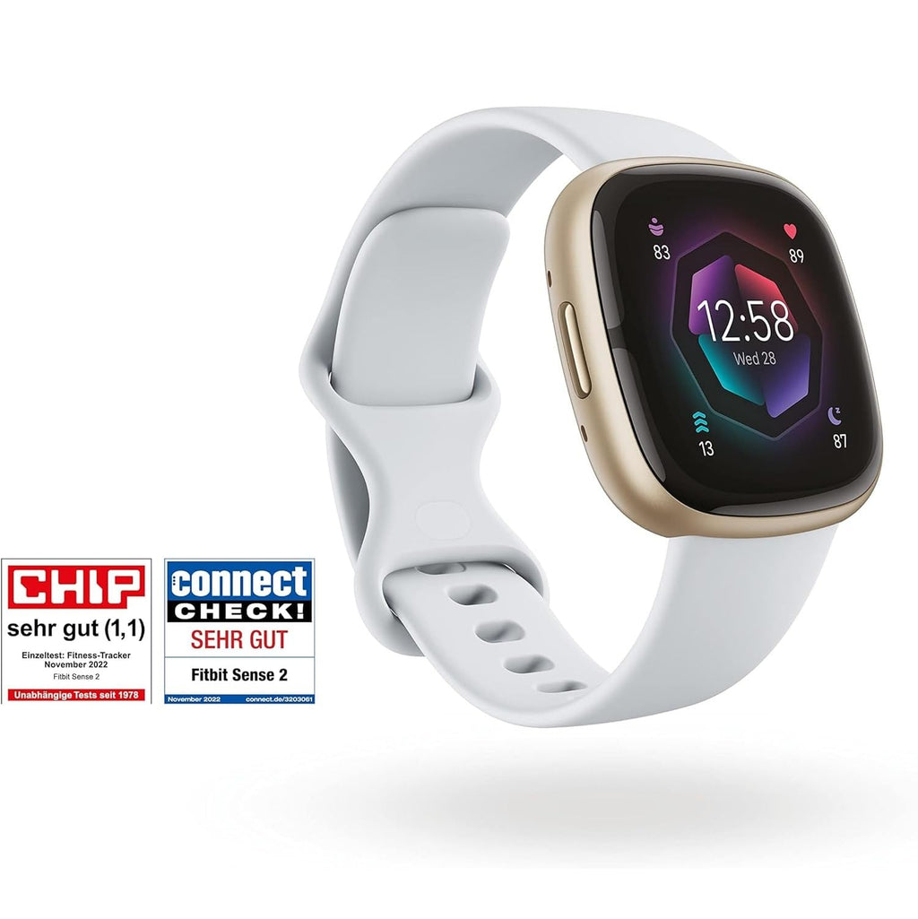Google Fitbit Sense 2 – Smartwatch Damen / Herren – Fitnessuhr mit integriertem GPS und Telefonfunktion – Fitness-Tracking mit Stressmanagement, EKG und Schlafanalyse – kompatibel mit Android/iOS