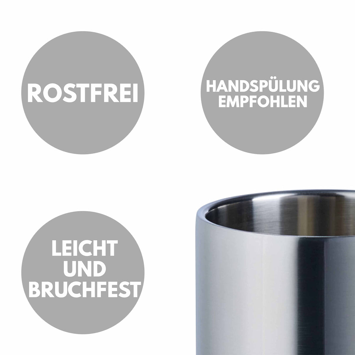 Trendation - Feuerwehr Frau Edelstahl Tasse Karabiner Geschenk Frauen Feuerwehrfrauen Spruch Geschenkidee (Rot)