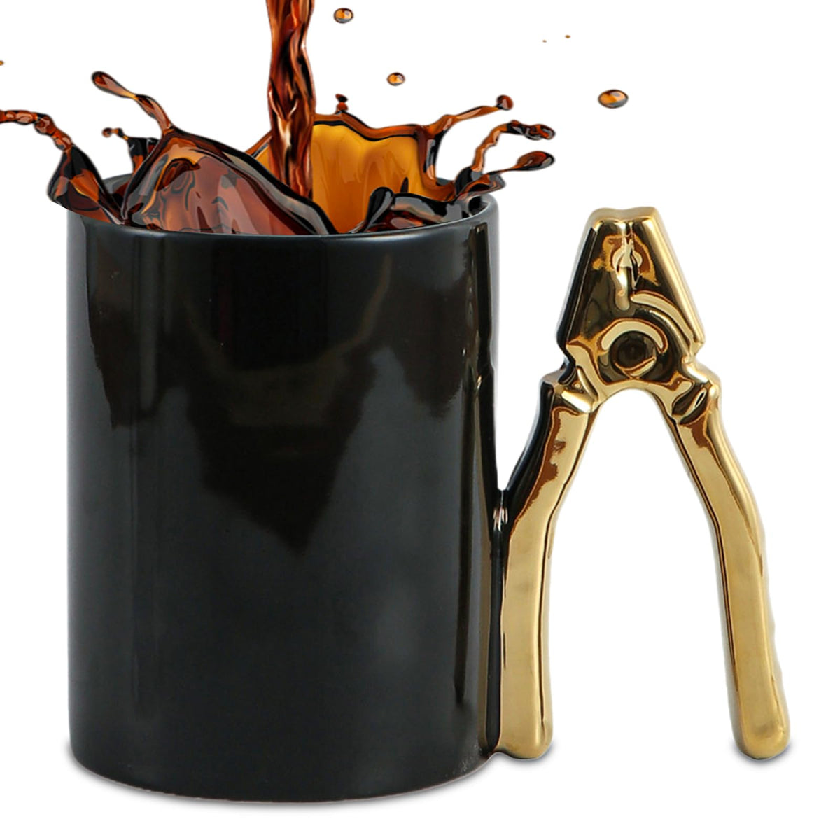 ZONSUSE Feuerlöscher Tasse Personalisiert,Becher in Form Eines Feuerlöschers,Kaffeebecher Porzellan,Lustige Geschenke für Männer Frauen Firemen Liebhaber Freunde Kollegen Kinder Geburtstage (Rot)