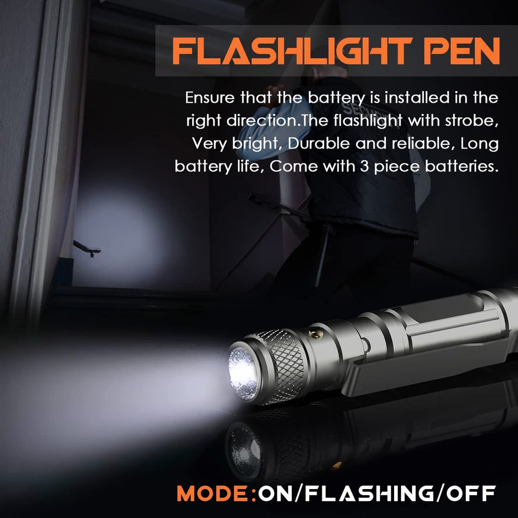 BIIB Geschenke für Männer, Multitool Pen mit LED für Feuerwehr Geschenk