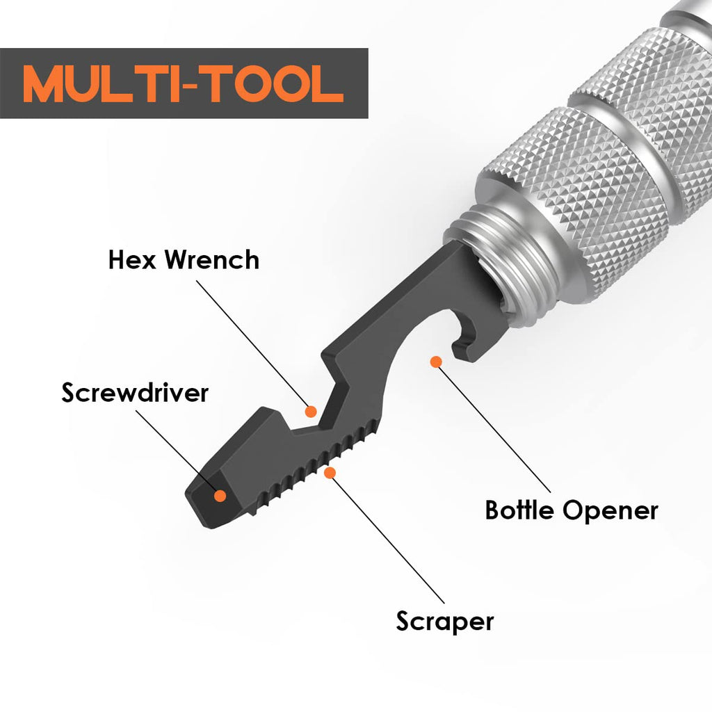 BIIB Geschenke für Männer, Multitool Pen mit LED für Feuerwehr Geschenk