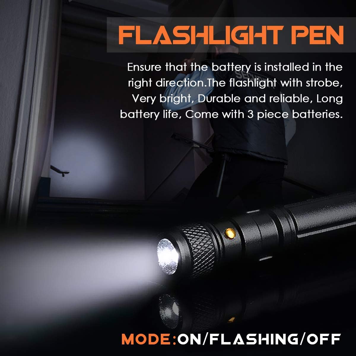 BIIB Geschenke für Männer, Multitool Pen mit LED für Feuerwehr Geschenk