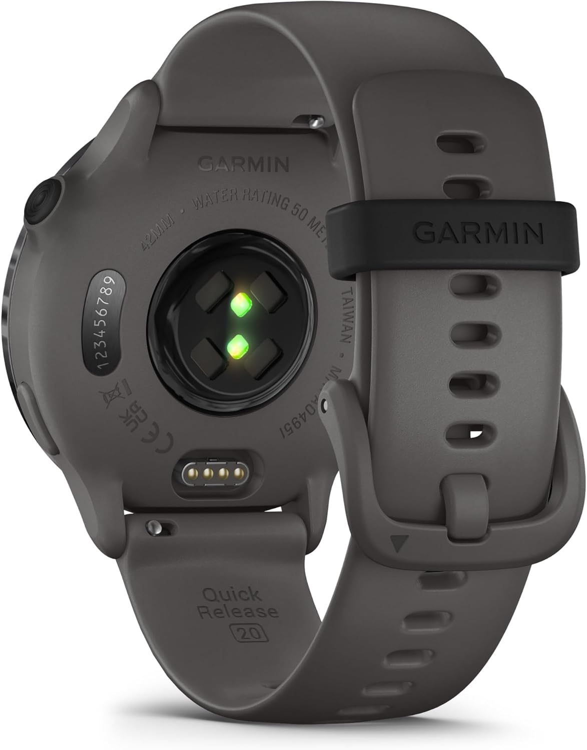 Garmin Vivoactive 6, 42 mm, GPS-Fitness-Smartwatch, Kieselgrau/Schiefergrau