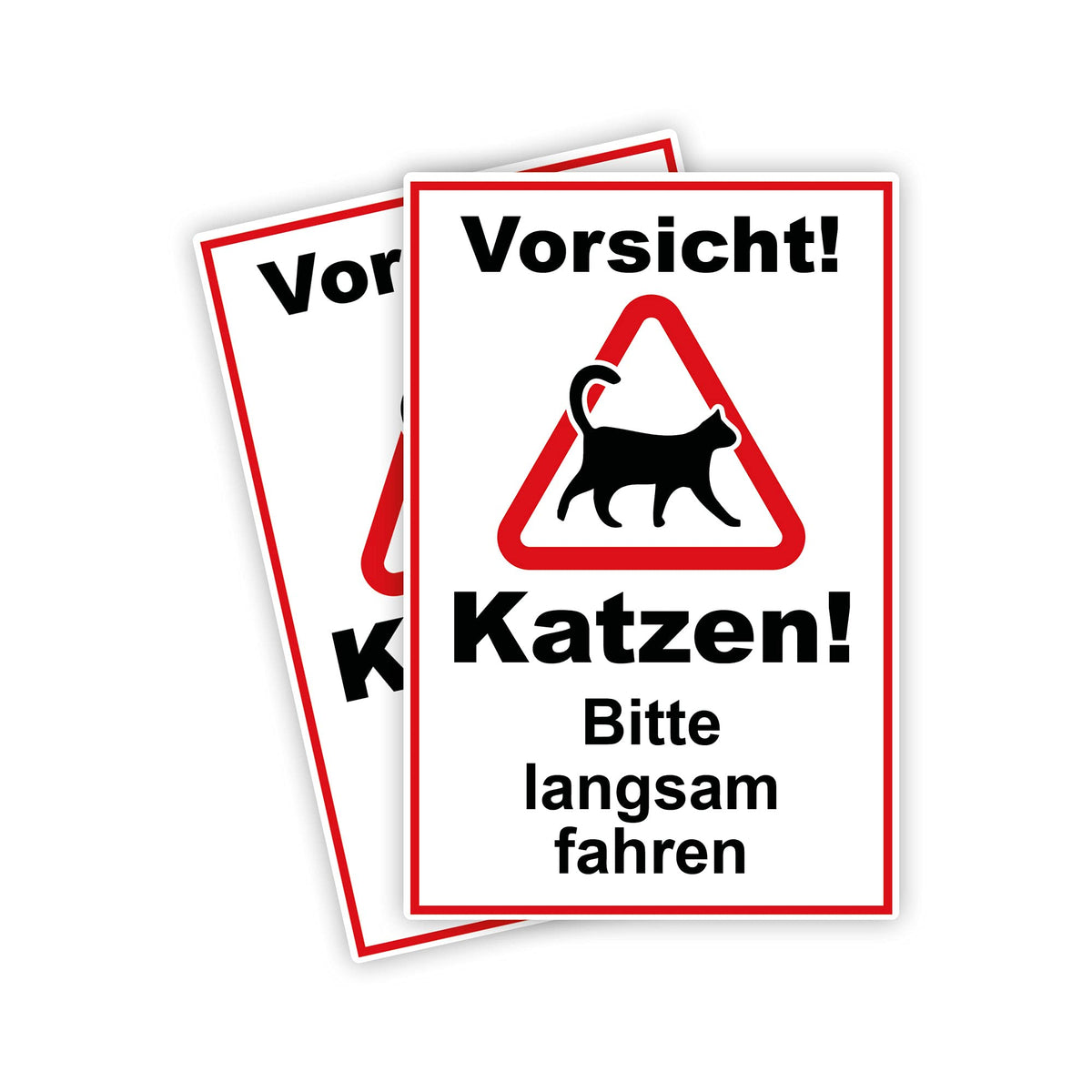 STROBO 2x XXL PVC-Schilder "Feuerwehrzufahrt" 40 x 30 cm mit UV-Schutz