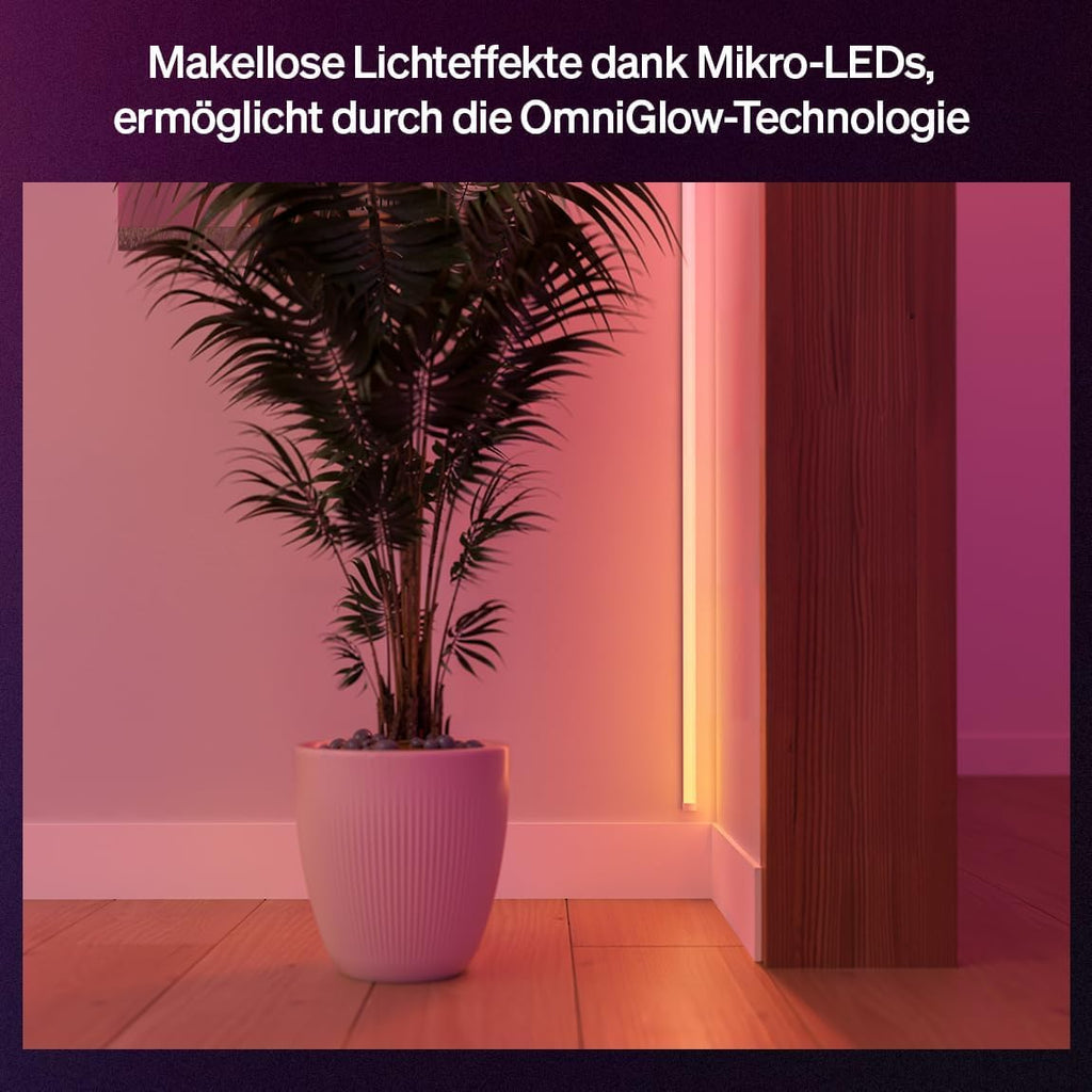 Philips Hue OmniGlow Mikro LED-Lightstrip, Ambientebeleuchtung, 3m