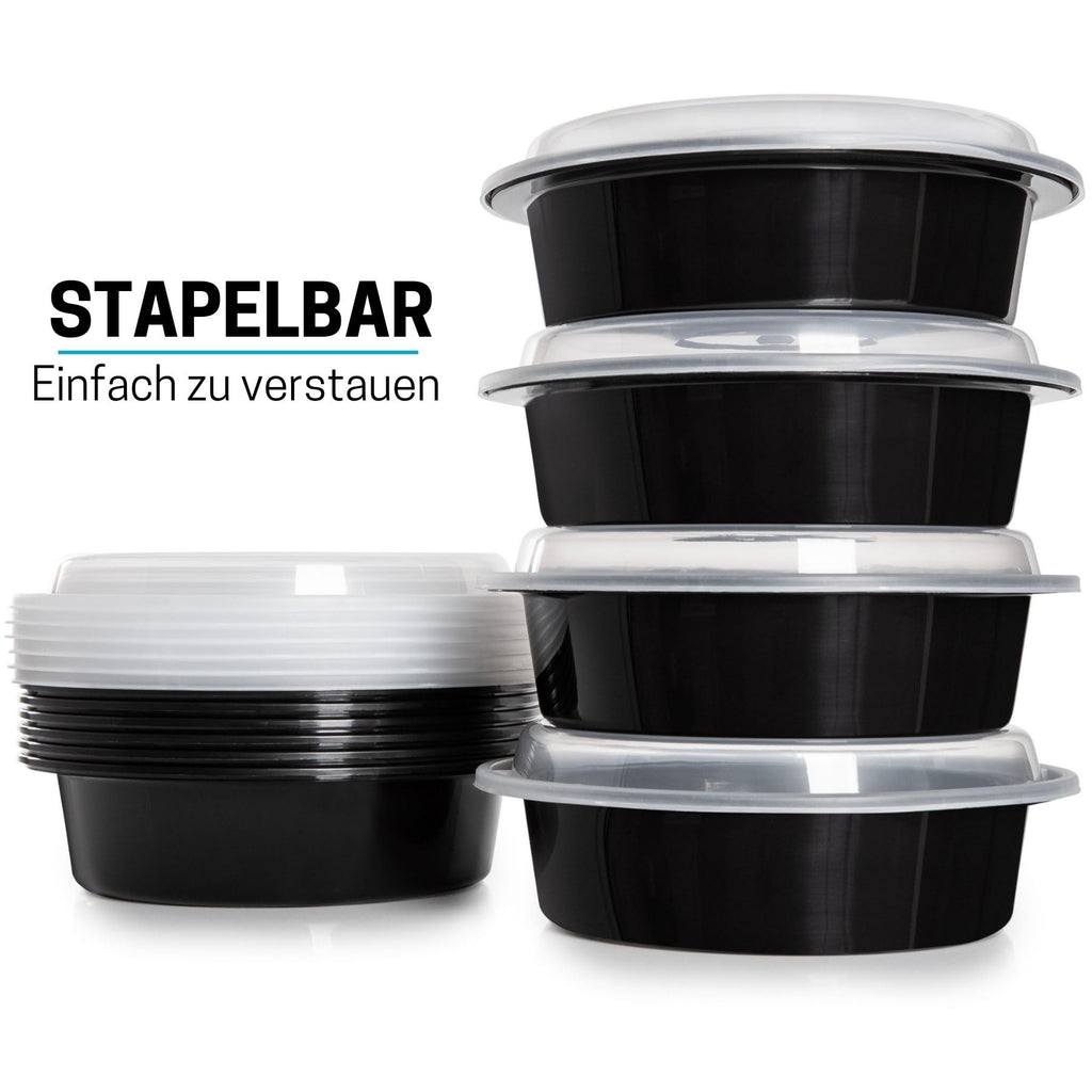 Igluu Meal Prep Boxen, rund (10er-Pack) 1 Fach – 828ml
