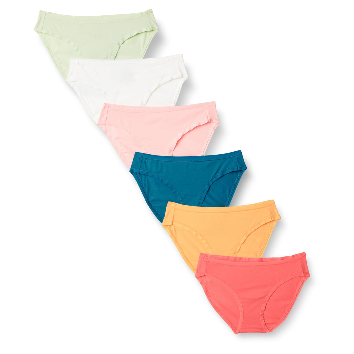 Amazon Essentials Women's Cotton Spandex Bikini Brief Underwear (Available in Plus Size)