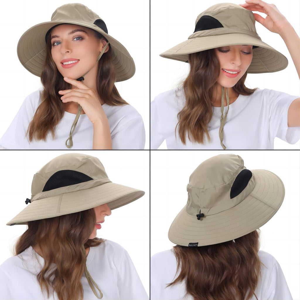 EINSKEY Breitkrempe Sonnenhut, wasserdichter Buschhut für Damen und Herren