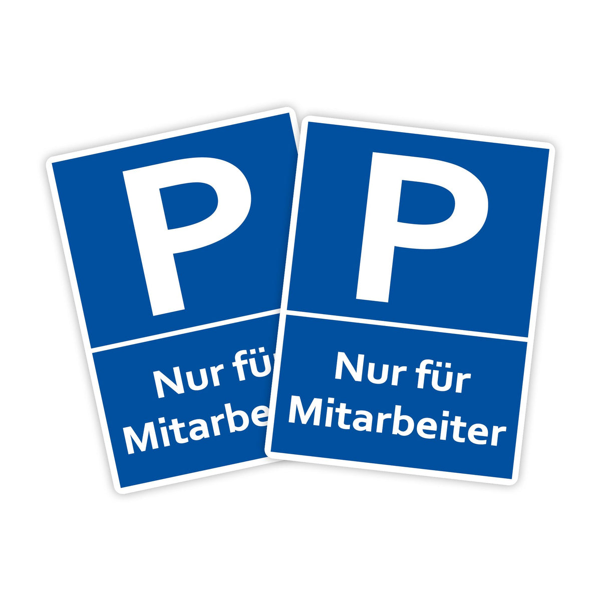 STROBO 2x XXL PVC-Schilder "Feuerwehrzufahrt" 40 x 30 cm mit UV-Schutz