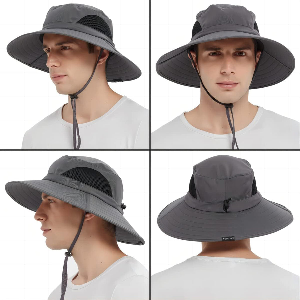 EINSKEY Breitkrempe Sonnenhut, wasserdichter Buschhut für Damen und Herren