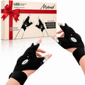 Mylivell Handschuhe mit Licht für Männer – LED Angelhandschuhe, Handschuhe mit LED Licht für Angeln, Camping & Reparaturen, praktische Geschenkidee für Männer, Vatertag Geschenk
