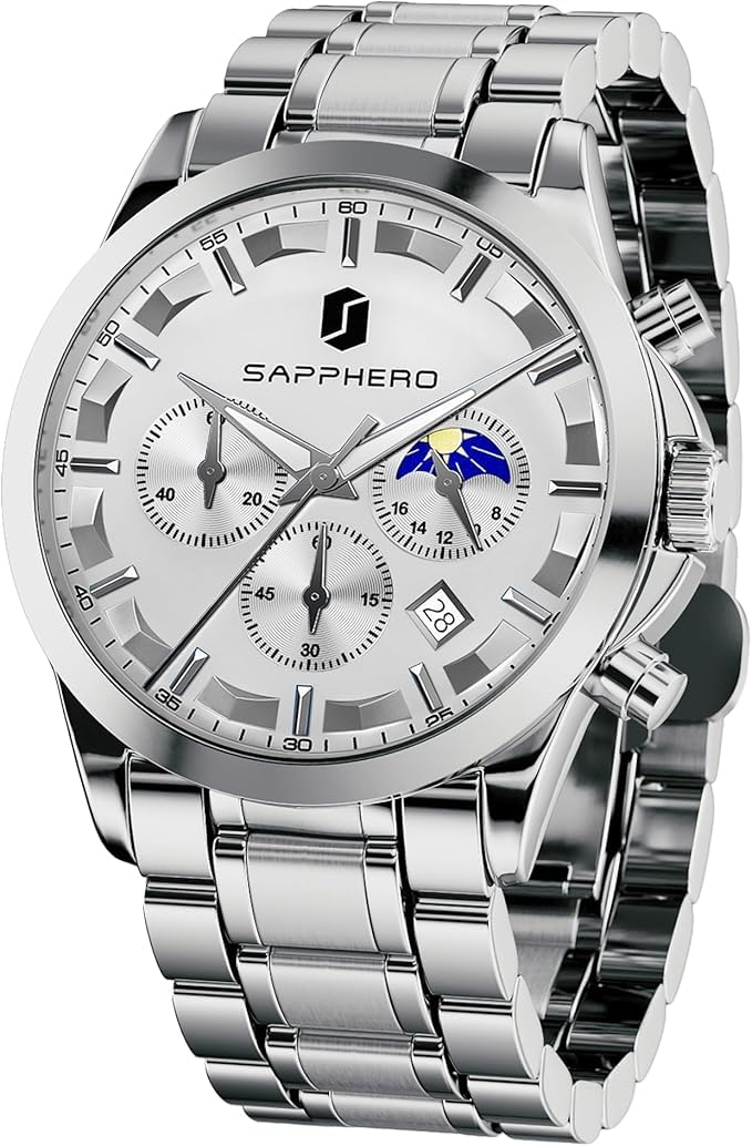 BENYAR BY Uhren Herren Chronograph Analog Quarz Wasserdicht Datum Armbanduhr Herren Mode Business-Kleid Herrenuhr Elegantes Geschenk fur Männer