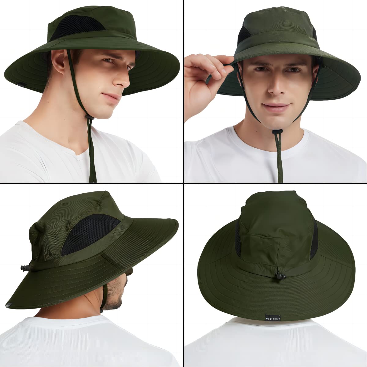 EINSKEY Breitkrempe Sonnenhut, wasserdichter Buschhut für Damen und Herren